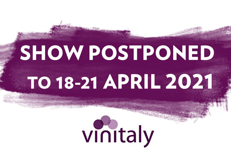 Vinitaly is scheduled for 2021.